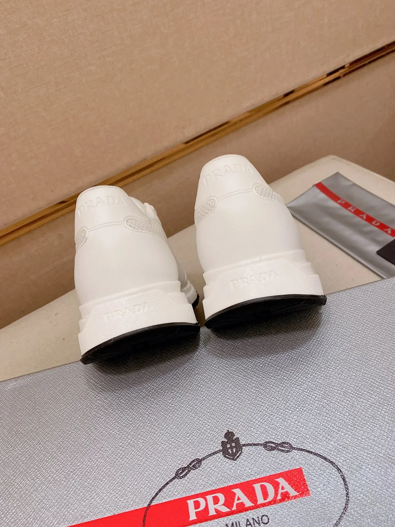 Prada Cloudbust White Mesh Lifestyle Sneakers 3