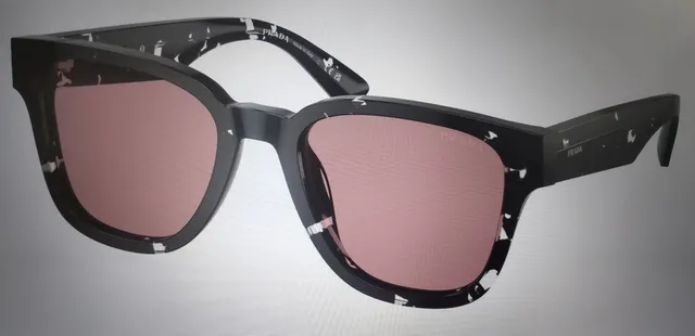 Prada PRZ Brown Green Oversized Square Acetate Frame Tortoiseshell Pattern Sunglasses 4