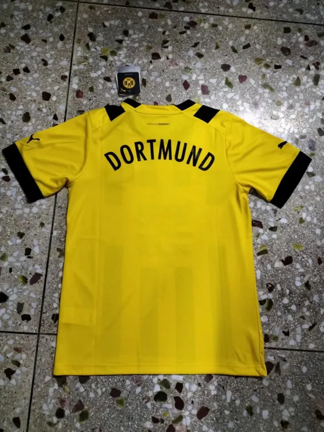 Puma Borussia Dortmund Home Yellow Black Vertical Stripes Jersey 2