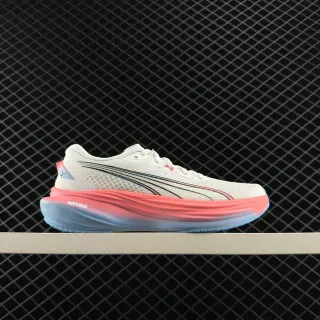 Puma Deviate NITRO 3 White Pink Blue Running Shoes
