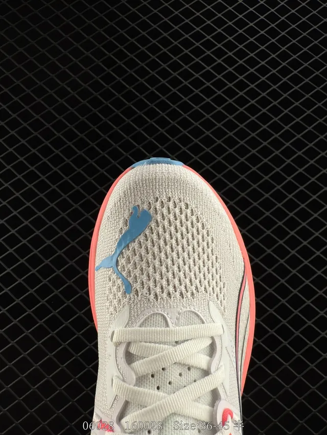 Puma Deviate NITRO 3 White Pink Blue Running Shoes 3
