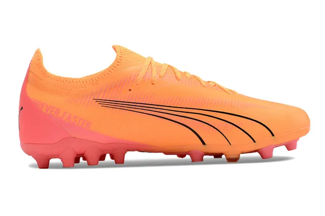 Puma Future Z Faster برتقالي وردي أرض صلبة أحذية كرة القدم 7