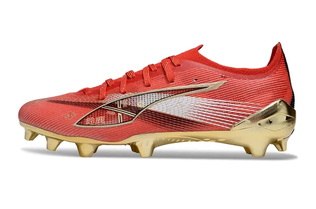 Puma Future Z Rouge et Or Chaussures de football pour terrain ferme 7