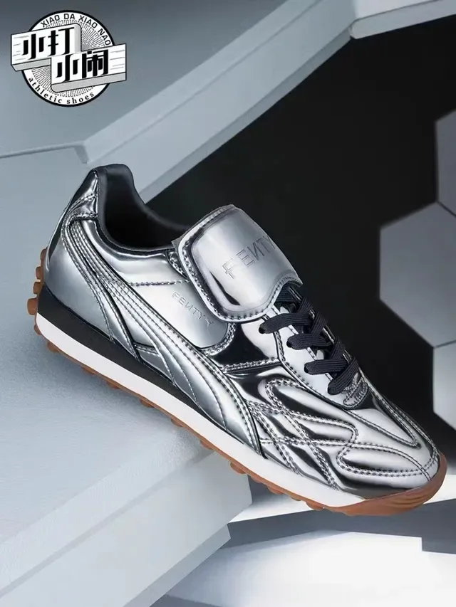 Puma Palermo Preto Dourado parte superior de couro acolchoado T-Toe Cap tênis lifestyle 9