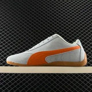 Puma Speedcat OG Gray and Orange Lifestyle Sneakers