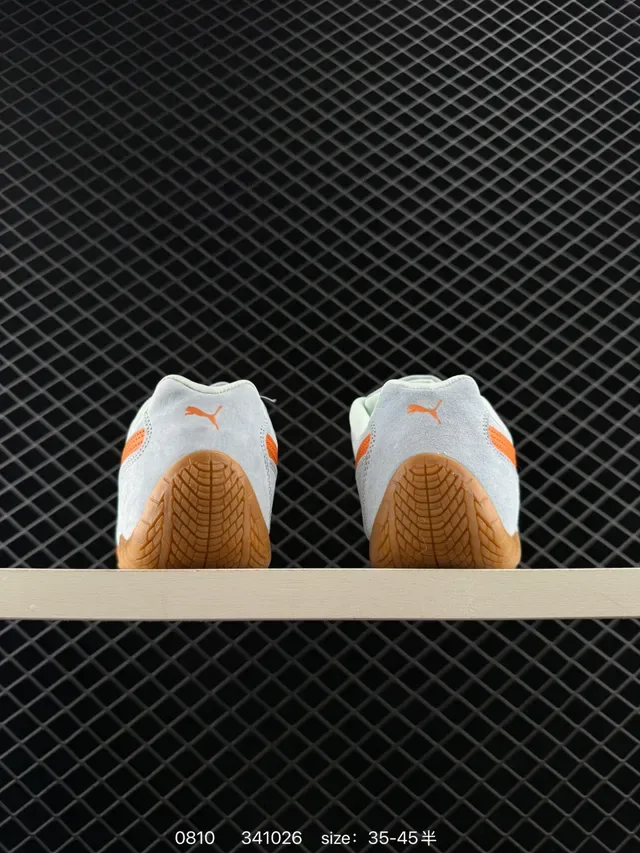 Puma Speedcat OG رمادي وبرتقالي لايف ستايل سنيكر 4