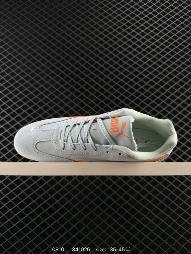 Puma Speedcat OG رمادي وبرتقالي لايف ستايل سنيكر 5