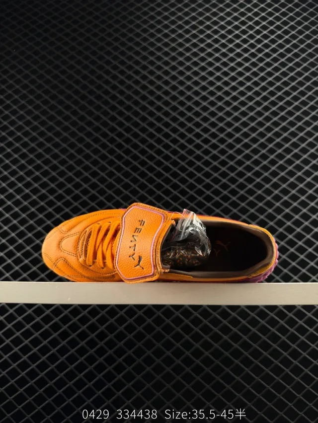 Puma x Fenty Avanti LS Laranja e Magenta Chuteiras de futebol turf 3
