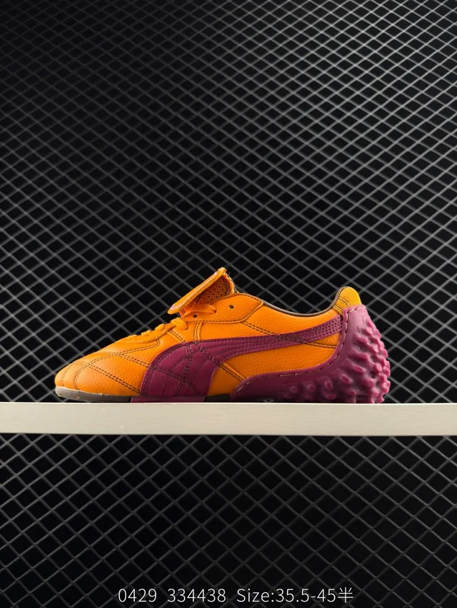 Puma x Fenty Avanti LS Laranja e Magenta Chuteiras de futebol turf 4