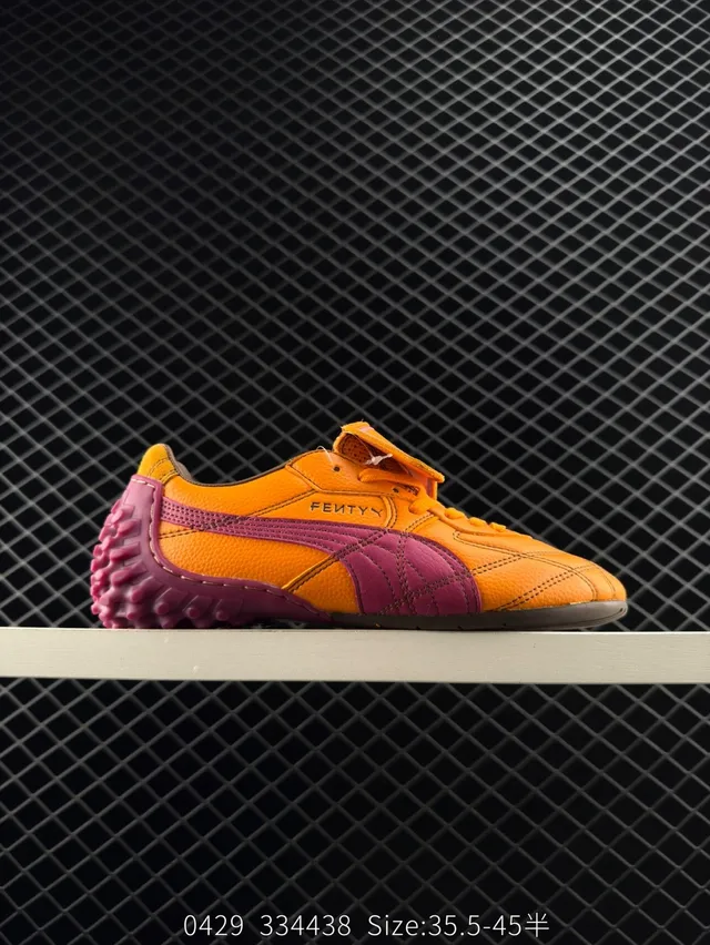 Puma x Fenty Avanti LS Laranja e Magenta Chuteiras de futebol turf 5