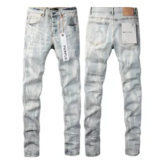 Purple Brand Acid-Wash Slim-Fit Jeans