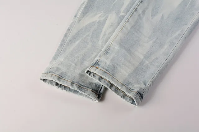 Purple Brand Acid-Wash Slim-Fit Jeans 3