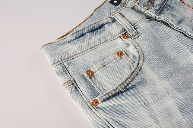 Purple Brand Acid-Wash Slim-Fit Jeans 10