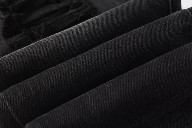 Purple Brand Distressed Black Washed Slim-Fit Jeans 2