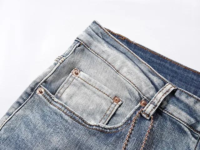 Purple Brand Distressed Light-Wash Paint-Splatter Jeans 14