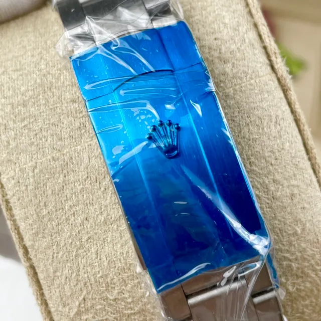 Rolex Oyster Perpetual Blue Dial Stainless Steel Mechanical Watch 3