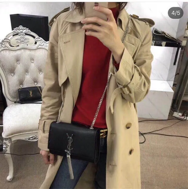 Saint Laurent Loulou Black Gold Chain Bag 2