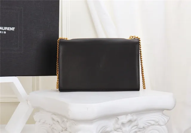 Saint Laurent Loulou Black Gold Chain Bag 10