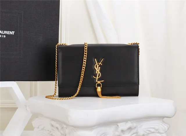 Saint Laurent Loulou Black Gold Chain Bag 12