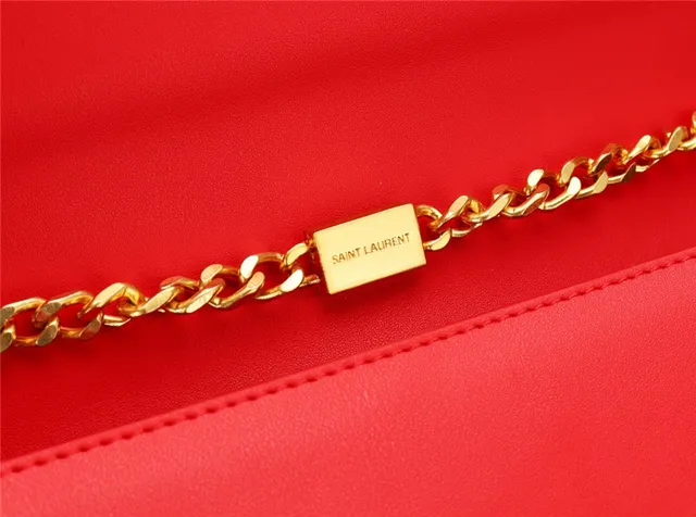 Saint Laurent Loulou Black Gold Chain Bag 13