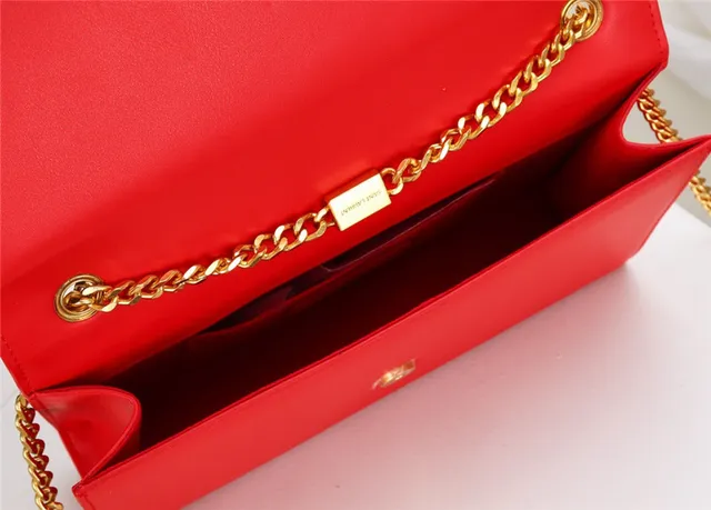 Saint Laurent Loulou Black Gold Chain Bag 14