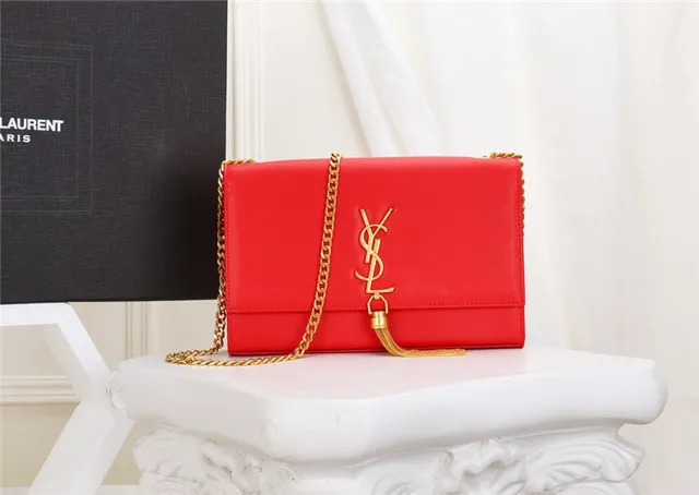 Saint Laurent Loulou Black Gold Chain Bag 21