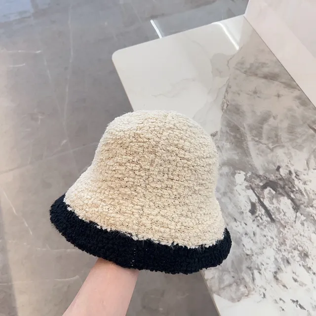 Saint Laurent Monogrammed Bouclé Bucket Hat 4