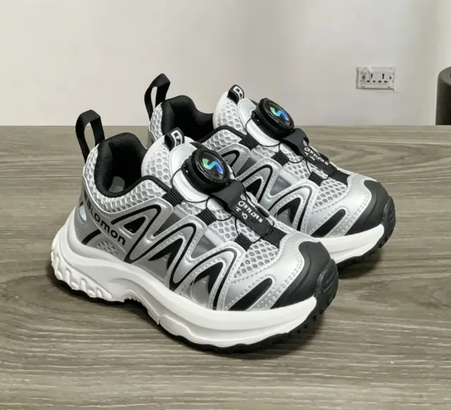 Salomon ACS Pro রূপালি কালো লেবু সবুজ মোটা স্নিকার 4