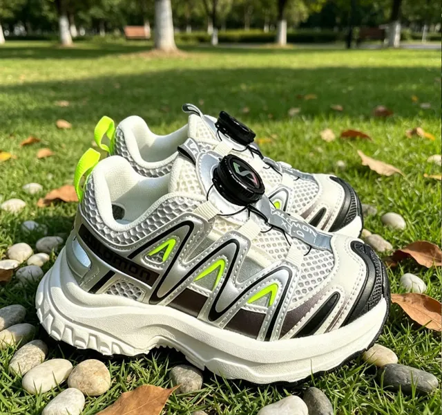 Salomon ACS Pro রূপালি কালো লেবু সবুজ মোটা স্নিকার 7