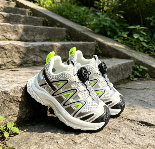Salomon ACS Pro রূপালি কালো লেবু সবুজ মোটা স্নিকার 9