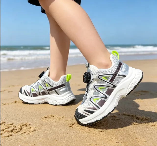 Salomon ACS Pro রূপালি কালো লেবু সবুজ মোটা স্নিকার 12