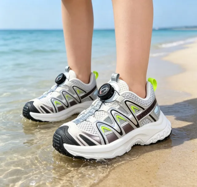 Salomon ACS Pro রূপালি কালো লেবু সবুজ মোটা স্নিকার 14