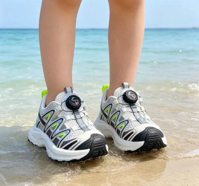 Salomon ACS Pro রূপালি কালো লেবু সবুজ মোটা স্নিকার 16