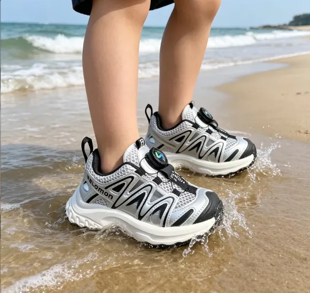 Salomon ACS Pro রূপালি কালো লেবু সবুজ মোটা স্নিকার 20