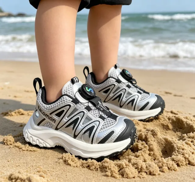 Salomon ACS Pro রূপালি কালো লেবু সবুজ মোটা স্নিকার 24
