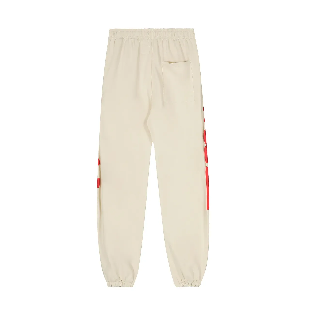 Sp5der Hoodie Oversized Fit Beige Red Gráfico 16