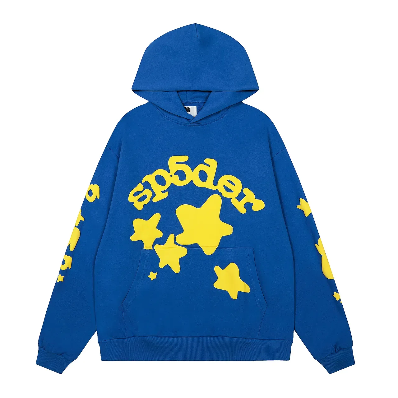 Sp5der Hoodie Oversized Fit Beige Red Gráfico 17