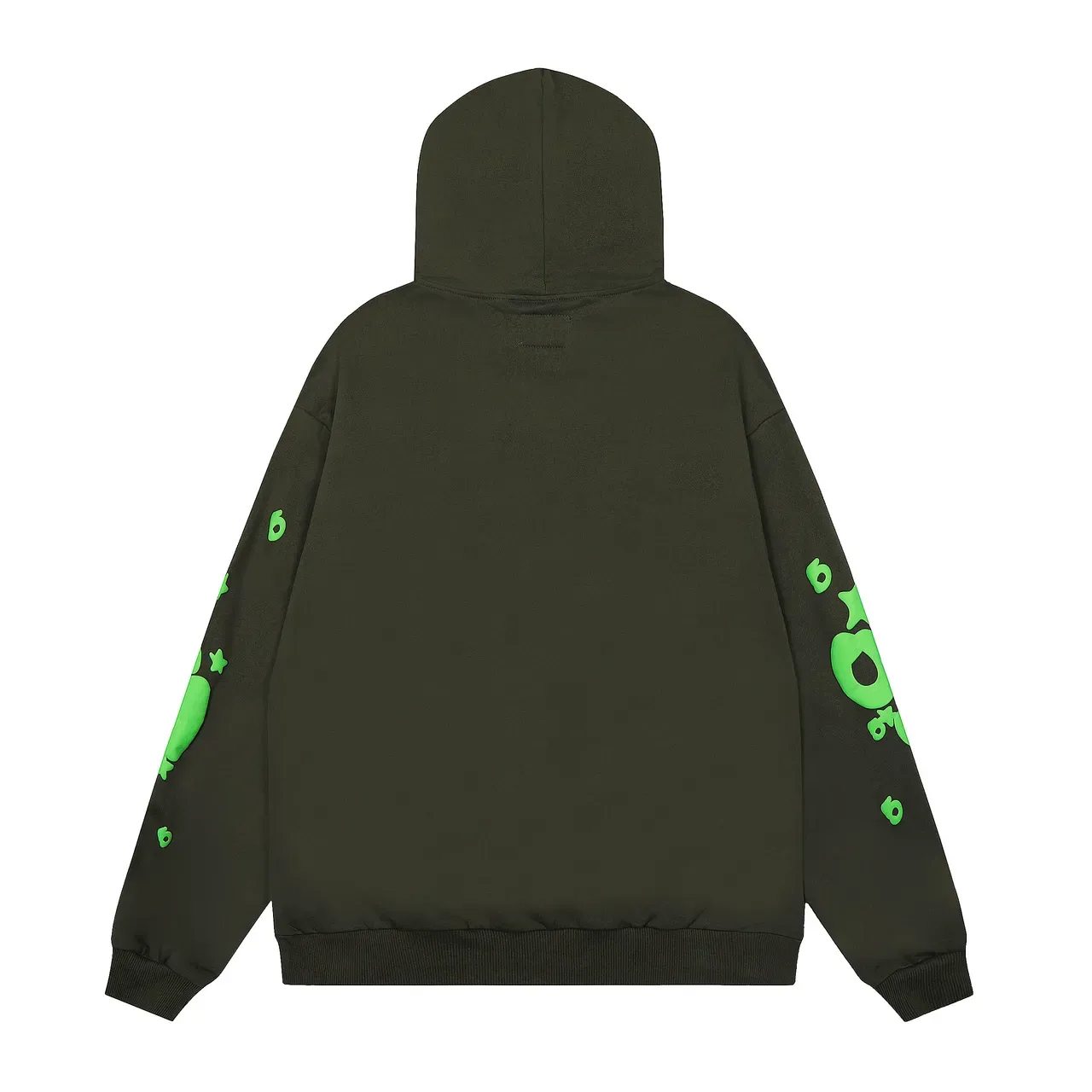 Sp5der Hoodie Oversized Fit Beige Red Gráfico 20