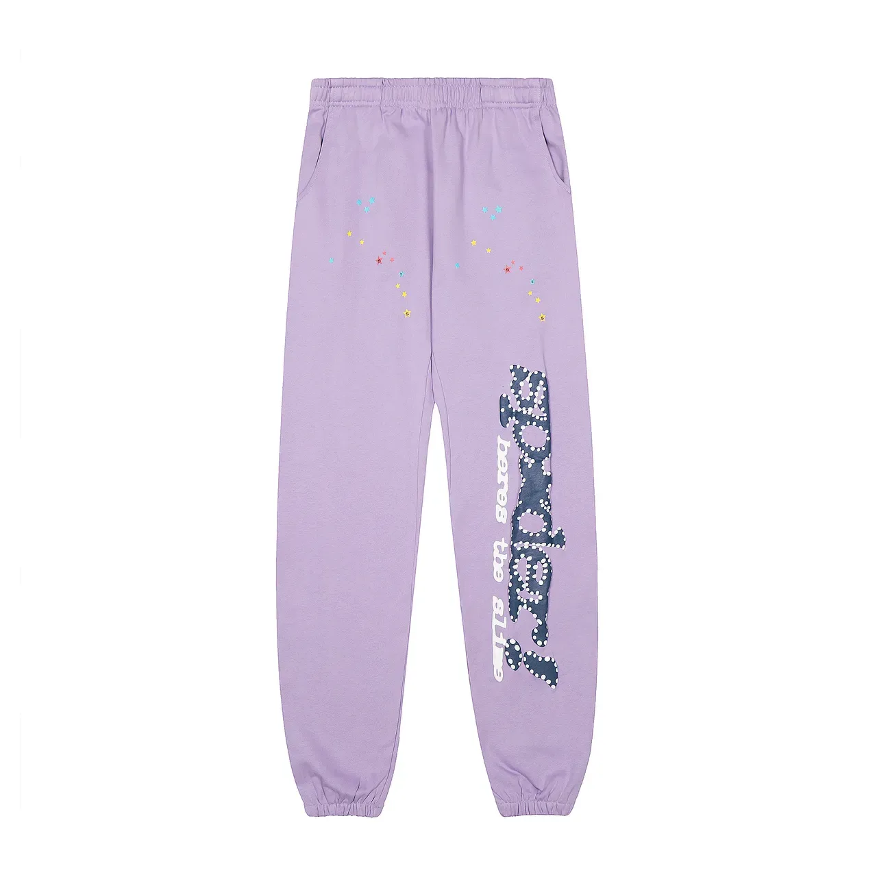 Sp5der Spider Tracksuit Slime Blue Multicolor Oversized Fit Impressão Gráfica 9