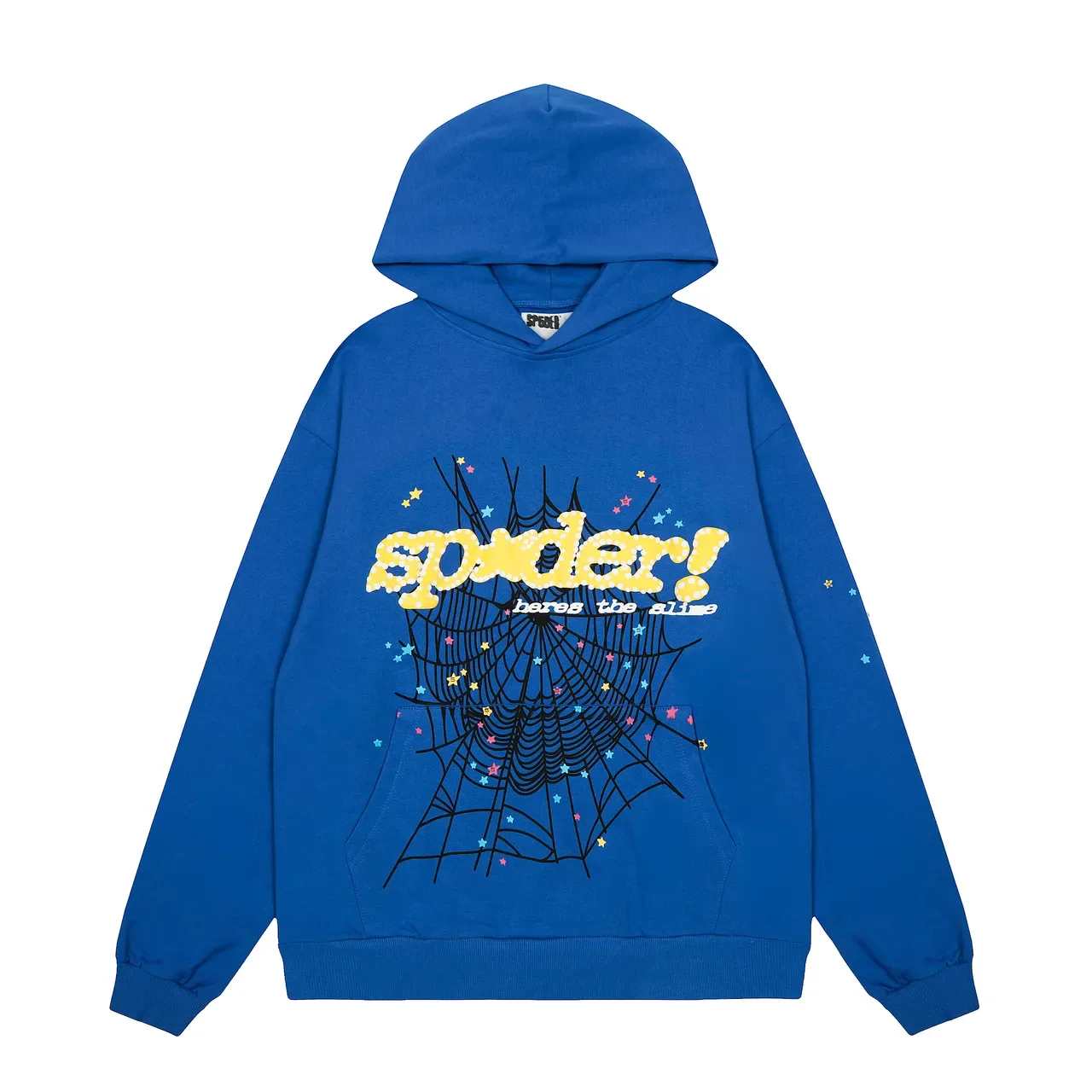 Sp5der Spider Tracksuit Slime Blue Multicolor Oversized Fit Impressão Gráfica 11