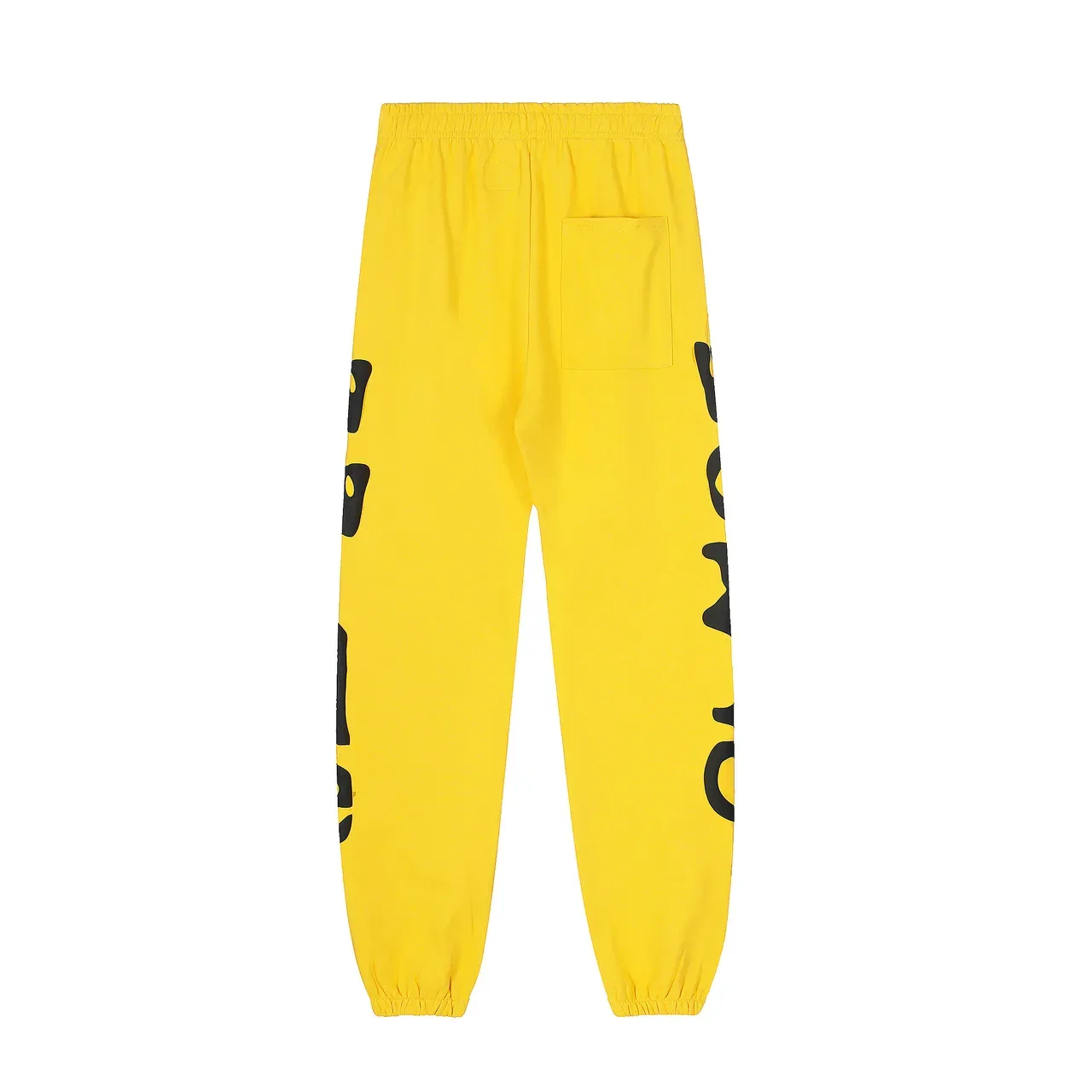 Sp5der أصفر أسود Oversized هودي طباعة جرافيكية جوجرز تراكسوت 6