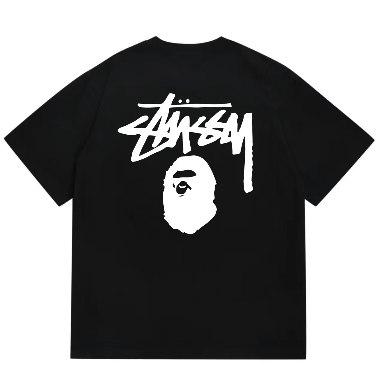 Stussy x A Bathing Ape Stock Logo Red T-Shirt 13