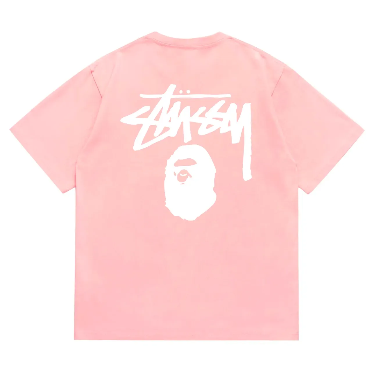Stussy x A Bathing Ape Stock Logo Red T-Shirt 18