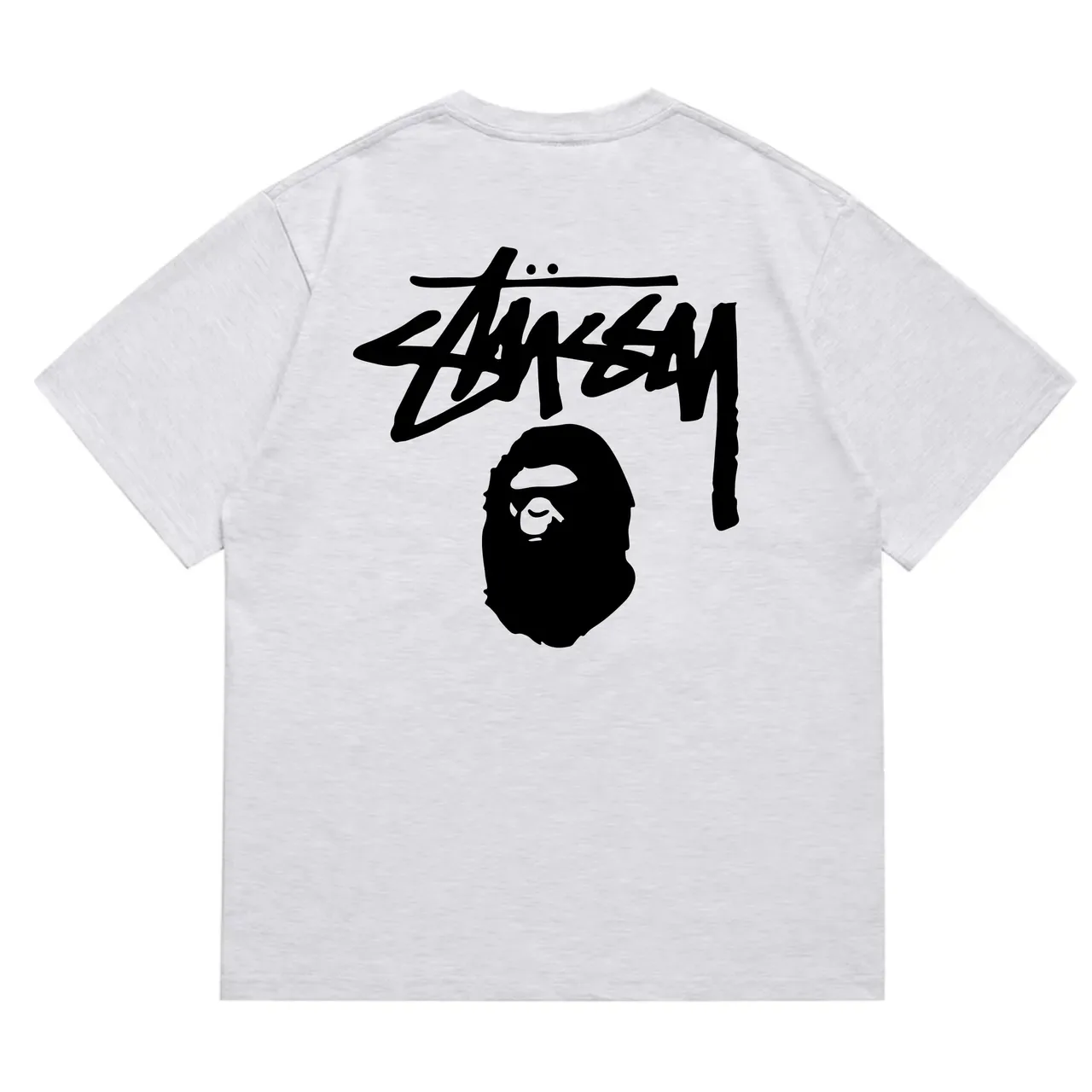 Stussy x A Bathing Ape Stock Logo Red T-Shirt 21