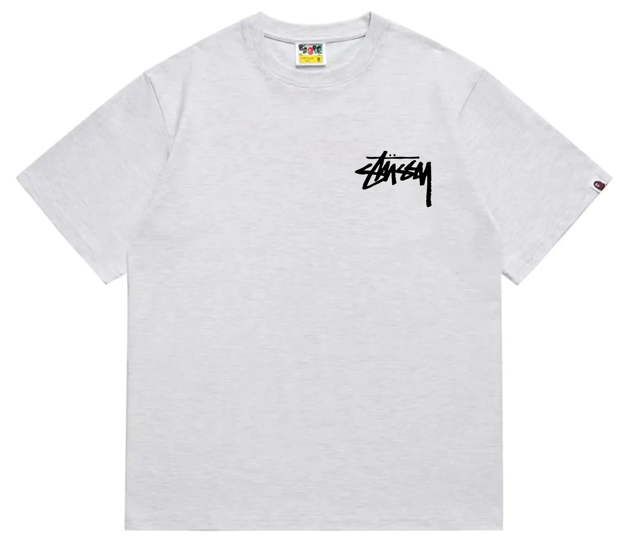 Stussy x A Bathing Ape Stock Logo Red T-Shirt 23