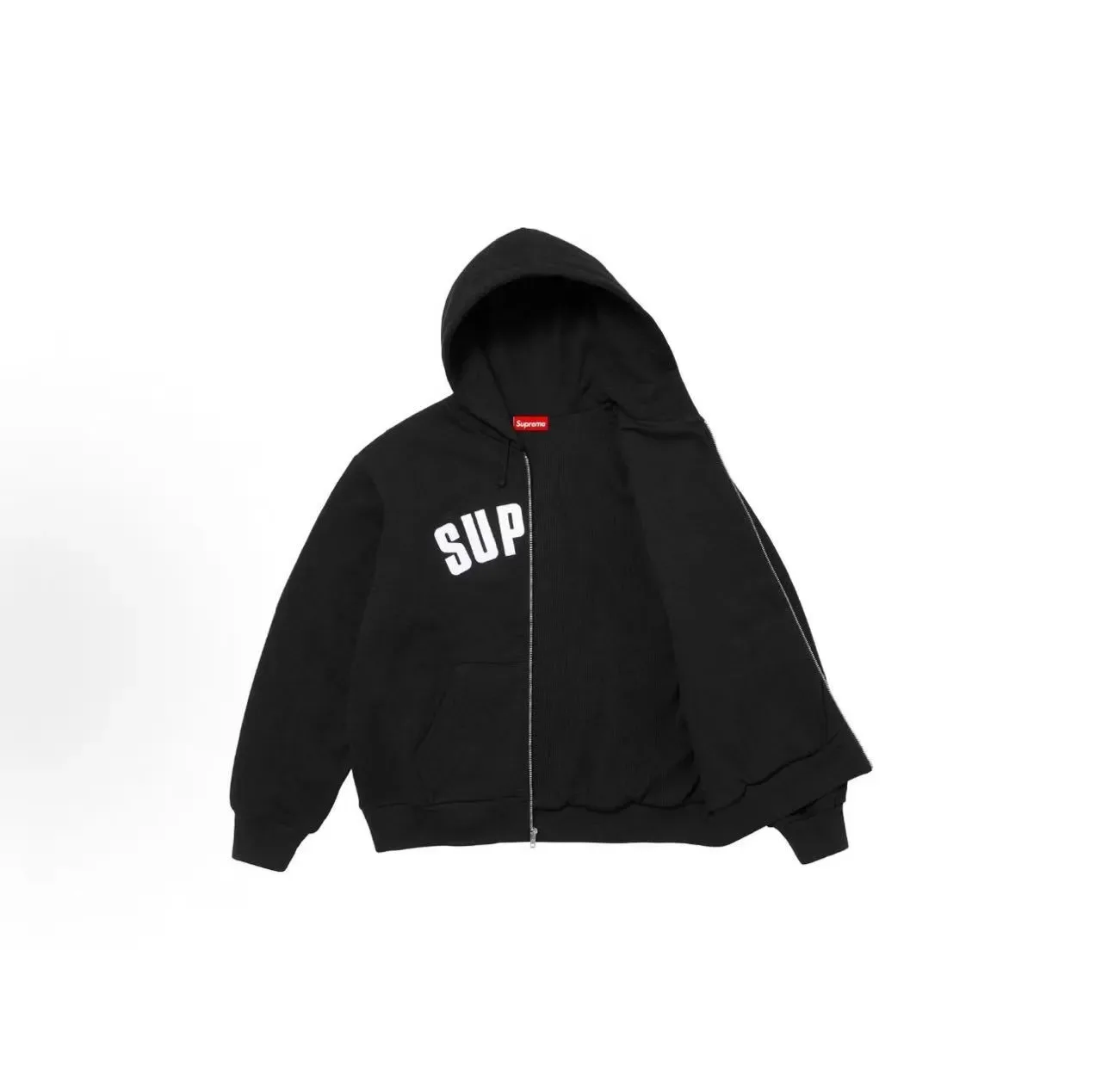 Supreme Box Logo Black Full-Zip Hoodie 2