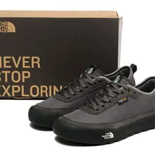 The North Face Charcoal Gray and Black Lifestyle Sneakers