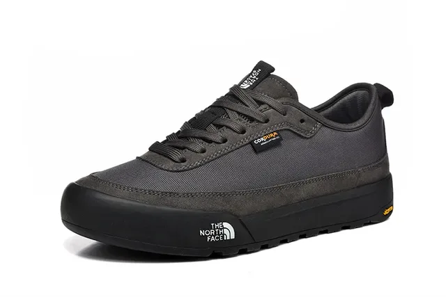 The North Face Charcoal Gray and Black Lifestyle Sneakers 4