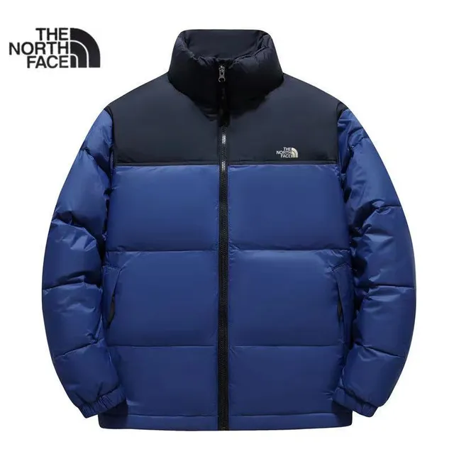 The North Face Orange Noir Boxy Fit Matelassage Horizontal Veste en Duvet 8