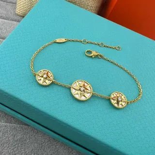 Tiffany & Co. Compass Rose Enamel and Diamond Bracelet